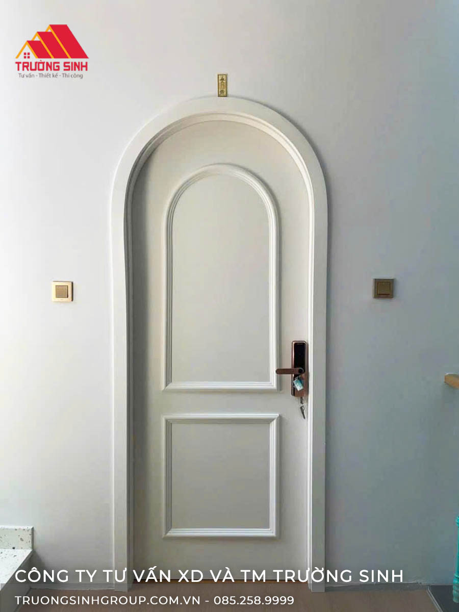 Cửa nhựa Composite vòm phào nổi